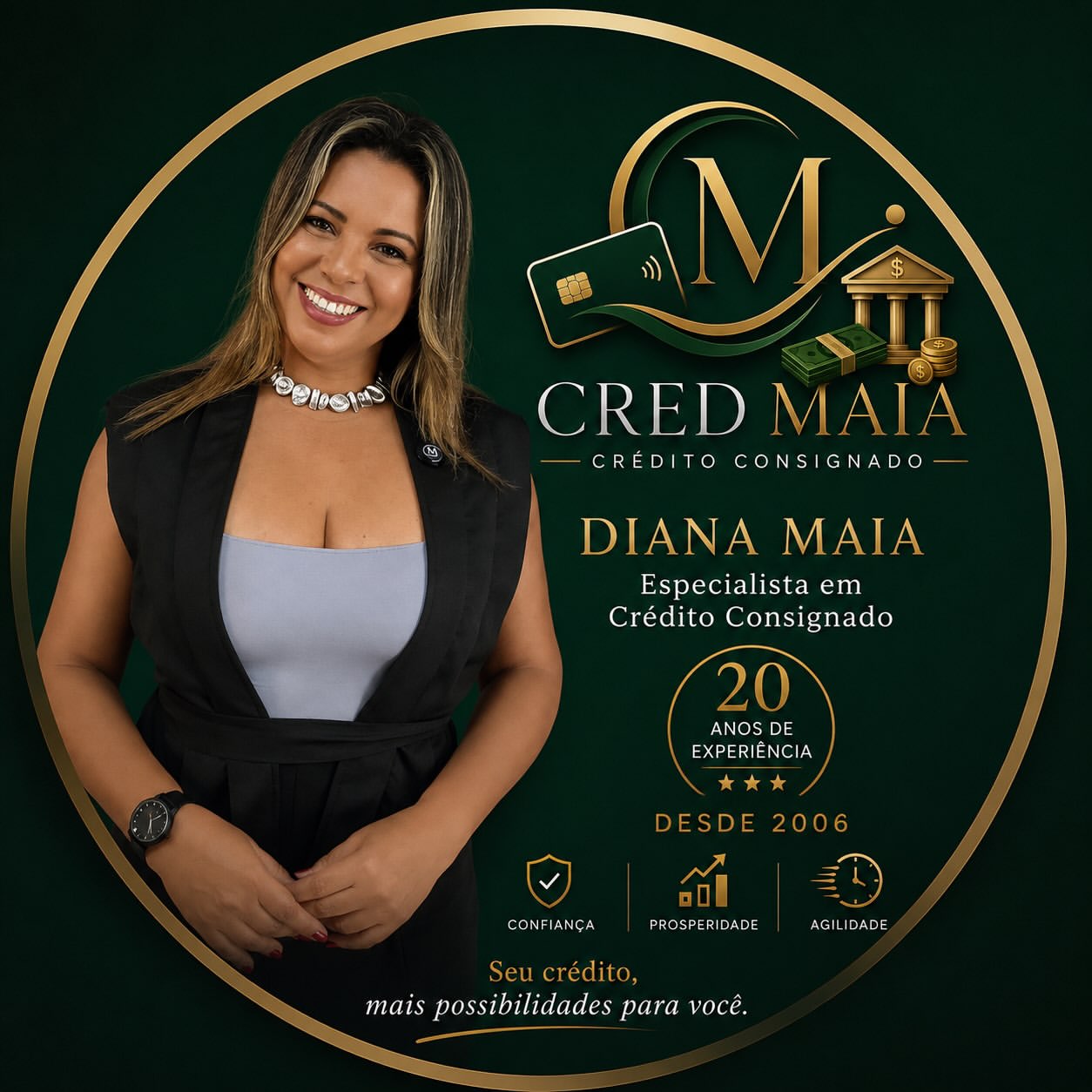 20 anos de experiencia transformando credito em oportunidades. 💚✨Na Cred Maia voce encontra at